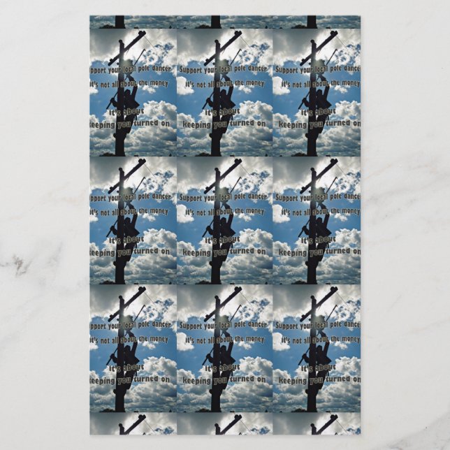 Papeterie Soutenez votre Lineman (Devant)