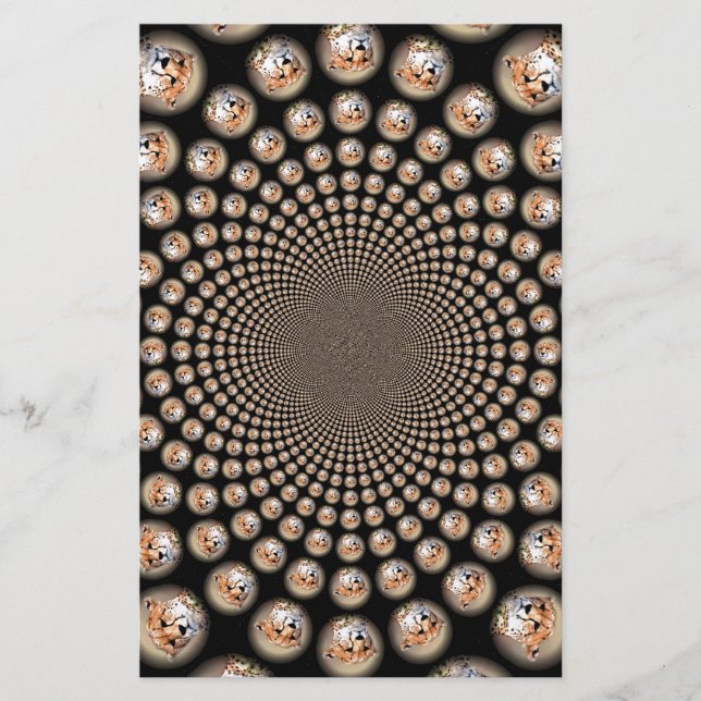 Papeterie Spectacle de guépard - Feline Frenzy : Coloré (Devant)