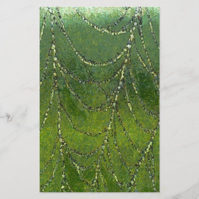 Papeterie Spider Web avec droplets à mâcher Art Abstrait (Devant)