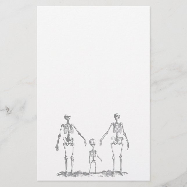 Papeterie squelettique de famille (Devant)