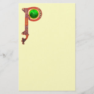 PAPETERIE ST PATRICK'S DAY CÉLTIC P MONOGRAM AVEC SHAMROCK