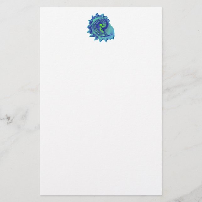 Papeterie Station Ocean Blue Spiral Sea Shell (Devant)