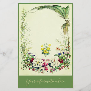 Papeterie Stationnaire tropical de victorian vintage
