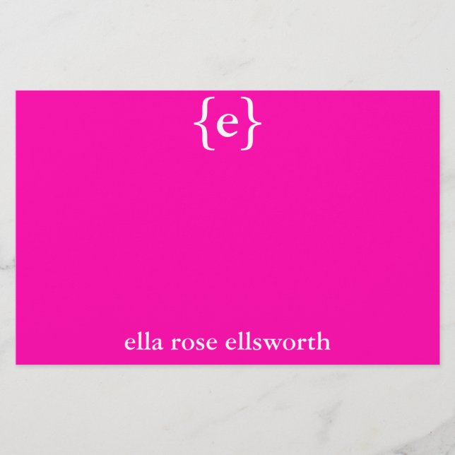 Papeterie Stationniste simple et personnalisée (Devant)