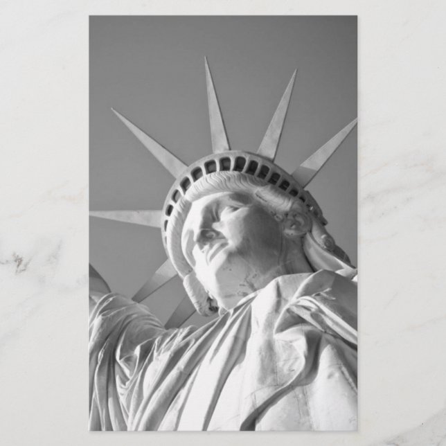 Papeterie Statue blanche noire de la Liberté (Devant)