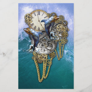 Papeterie Steampunk-Art Temps-Paix Sculpture