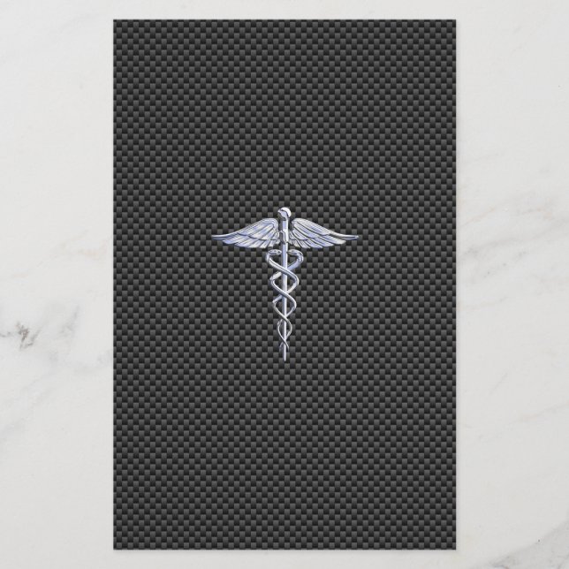 Papeterie Style Médicale de fibre de carbone de symbole de (Devant)