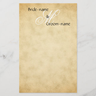 Papeterie Style Vintage de monogramme de mariage personnalis