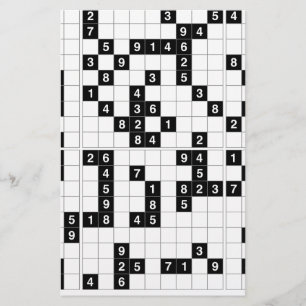 Papeterie sudoku noir blanc