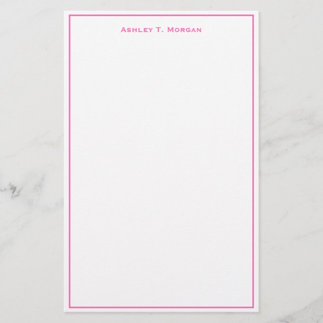 Papeterie Super Simplicité Hot rose blanc do-it-yourself cad (Devant)