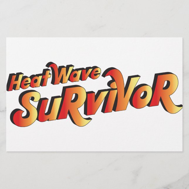 Papeterie Survivant de la vague de chaleur (Devant)