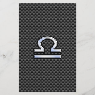 Papeterie SYMBOLE Zodiaque de Libra sur l'impression en fibr