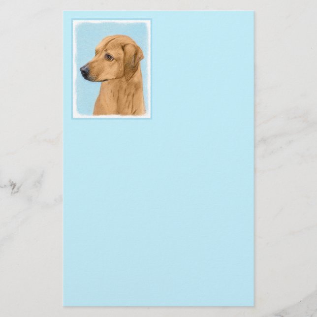 Papeterie Tableau Rhodesian Ridgeback - Art Chien original (Devant)