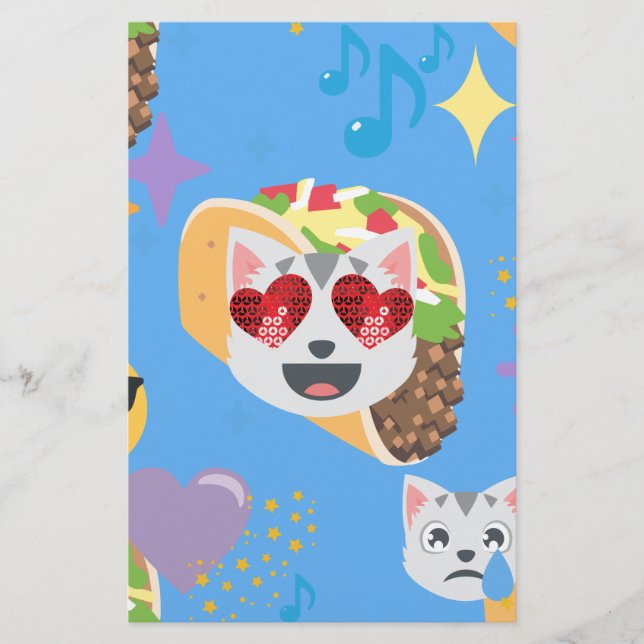 Papeterie taco cat emoji (Devant)