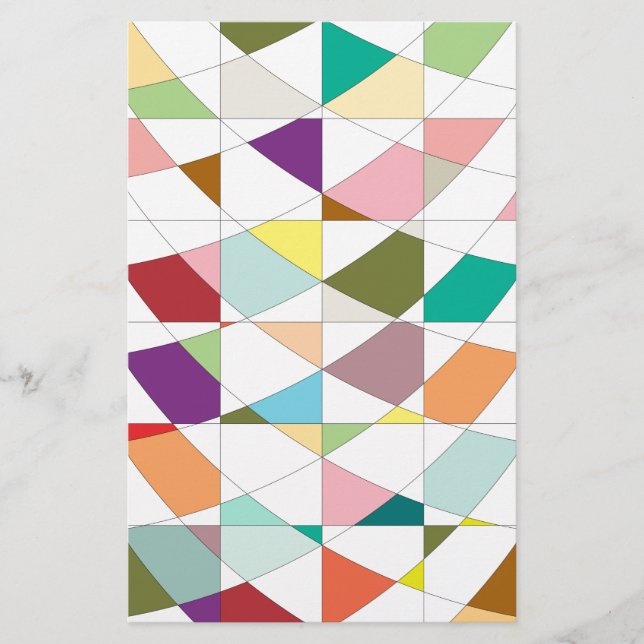 Papeterie Tapisserie aux couleurs Abstraites (Devant)