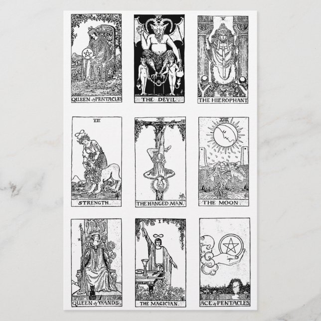 Papeterie tarot antique (Devant)