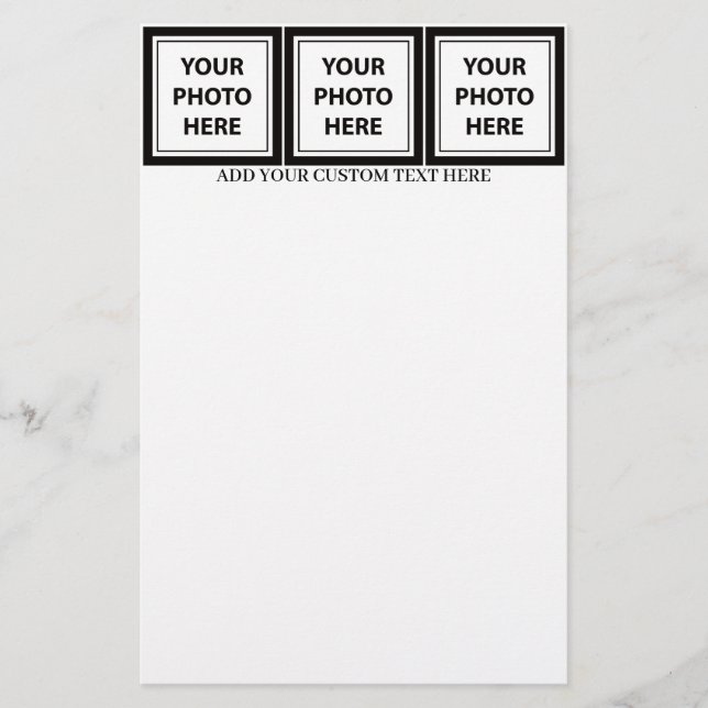 Papeterie Télécharger 3 photos et ajouter du texte - Personn (Devant)