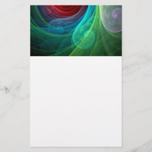 Papeterie Tempête rouge Floral Art moderne Abstrait Motif co