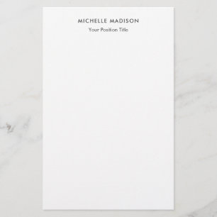Papeterie Tendance Minimaliste Professionnel Simple