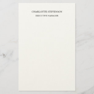 Papeterie Tendance Professionnel Blanc Simple Minimaliste