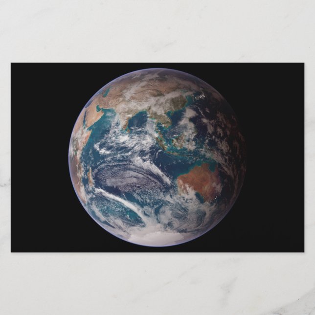 Papeterie Terre de marbre bleu (hémisphère oriental) (Devant)