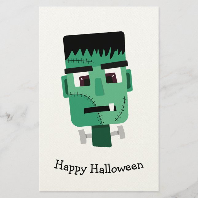 Papeterie Tête de monstre de Frankenstein (Devant)