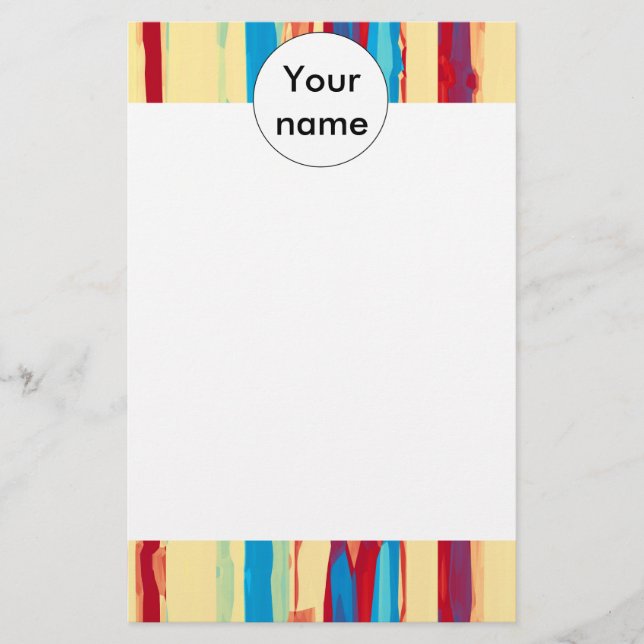 Papeterie Texture d'aquarelles (Devant)