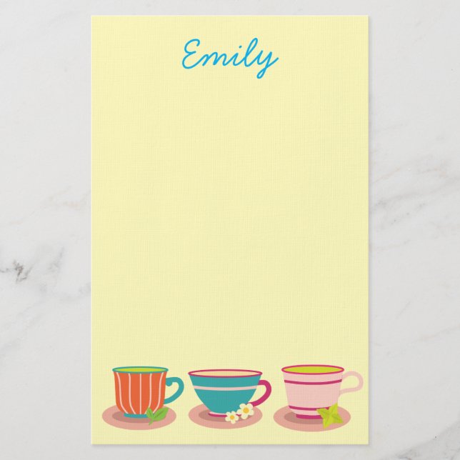 Papeterie Thé de menthe poivrée pour les amateurs de thé (Devant)