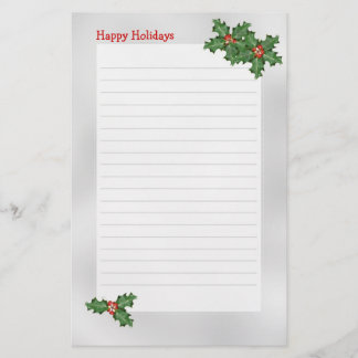 Papeterie Thème de vacances, Livre d'Écriture Verte Holly