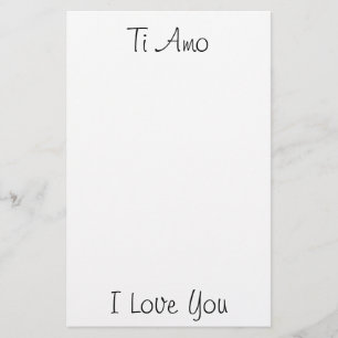 Papeterie Ti Amo/I Love You