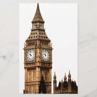 Papeterie Tour Big Ben Sépia