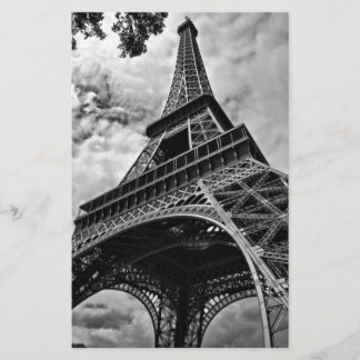 Papeterie Tour Eiffel Noir Blanc Paris Europe Voyage