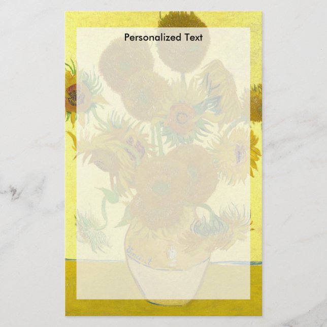 Papeterie Tournesols de Van Gogh | | 1888 (Devant)