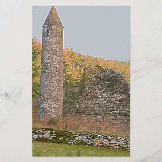 Papeterie Tours rondes irlandaises âgées de plus de 1000 ans (Devant)