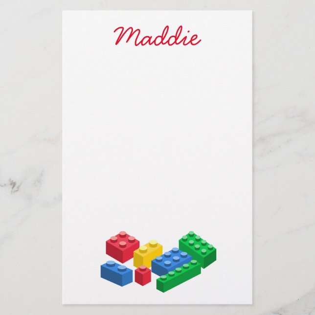 Papeterie Toy building briques enfants colorés (Devant)