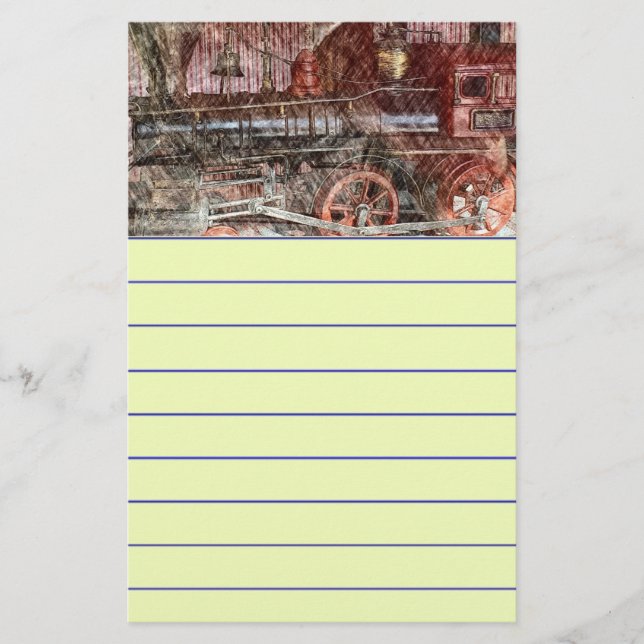 Papeterie Train antique (Devant)