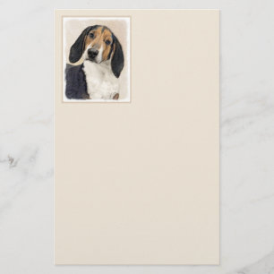 Papeterie Treeing Walker Coonhound Peinture - Art original
