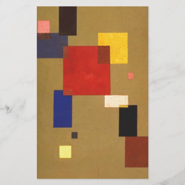 Papeterie Treize rectangles de Kandinsky Peinture abstraite (Devant)