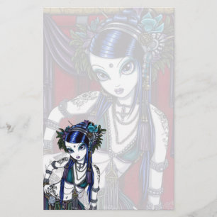 Papeterie tribale de danseuse du ventre de fusion