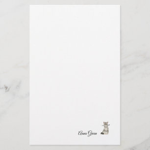 Papeterie Tricot Cat personnalisé Aiguille simple Papier pap