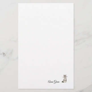 Papeterie Tricot Cat personnalisé Aiguille simple Papier pap