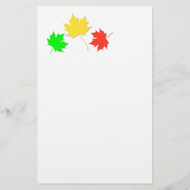 Papeterie Trois feuilles d'érable (Devant)