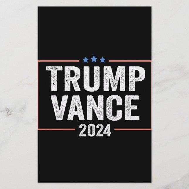 Papeterie Trump Vice-président Vance 2024 élection président (Devant)