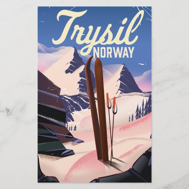 Papeterie Trysil Norvège ski (Devant)