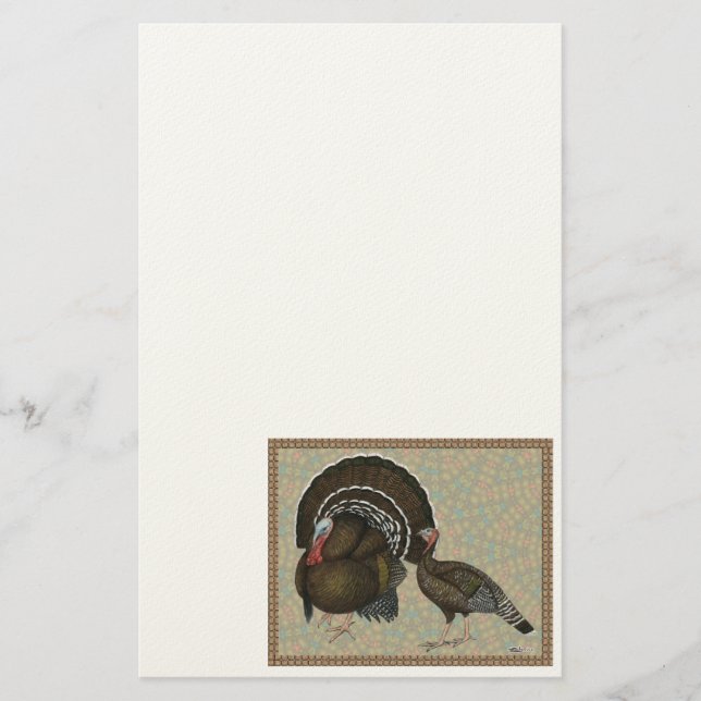 Papeterie Turkeys Standard Bronze Portrait (Devant)