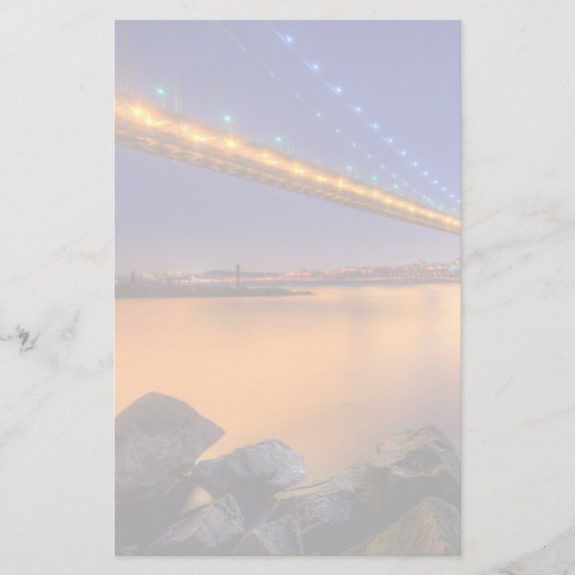 Papeterie Twilight, George Washington BridgePalisades, NJ. (Devant)