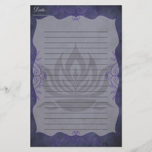 Papeterie Twilight Lotus (Devant)