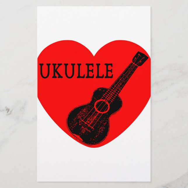 Papeterie Ukulele Love (Devant)