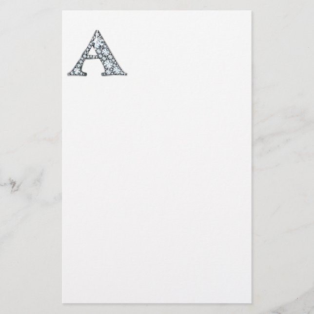 Papeterie Un Monogramme Faux-"Diamond" (Devant)