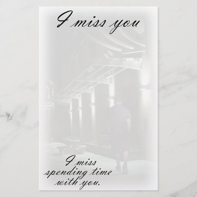 Papeterie Une promenade solitaire (Devant)